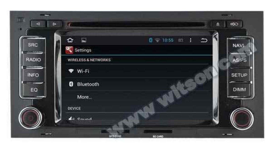 NAVIGATIE ANDROID DEDICATA VW TOUAREG MULTIVAN T5 TRANSPORTER WITSON W2-A5769 INTERNET 3G WIFI