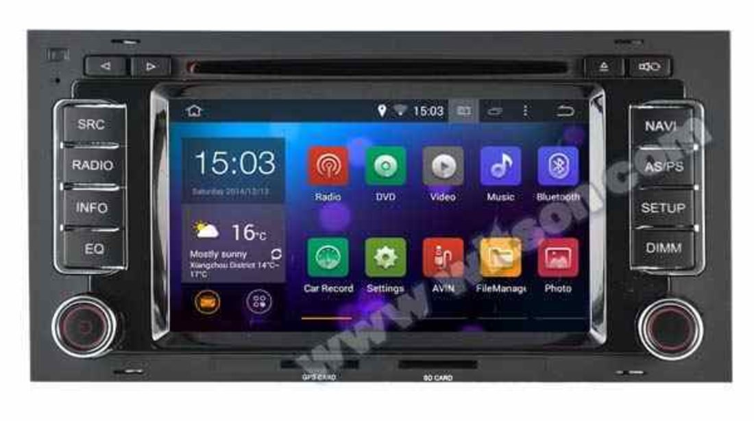 NAVIGATIE ANDROID DEDICATA VW TOUAREG MULTIVAN T5 TRANSPORTER DVD WITSON W2-A5769 INTERNET 3G WAZE