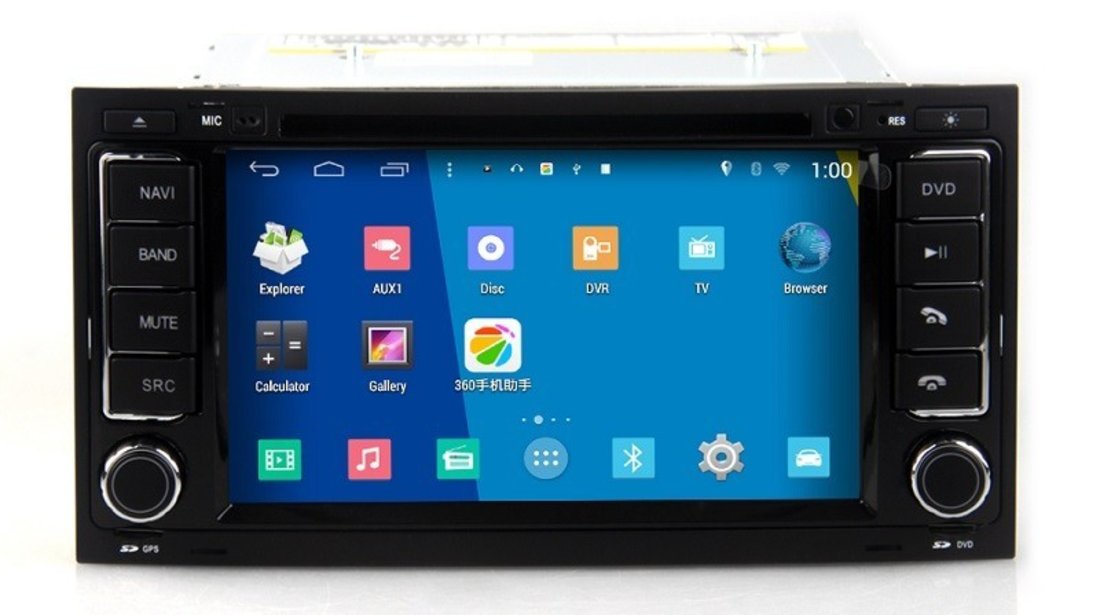 NAVIGATIE ANDROID DEDICATA VW TOUAREG MULTIVAN TRANSPORTER T5 MODEL EDOTEC EDT-M042 PLATFORMA S160