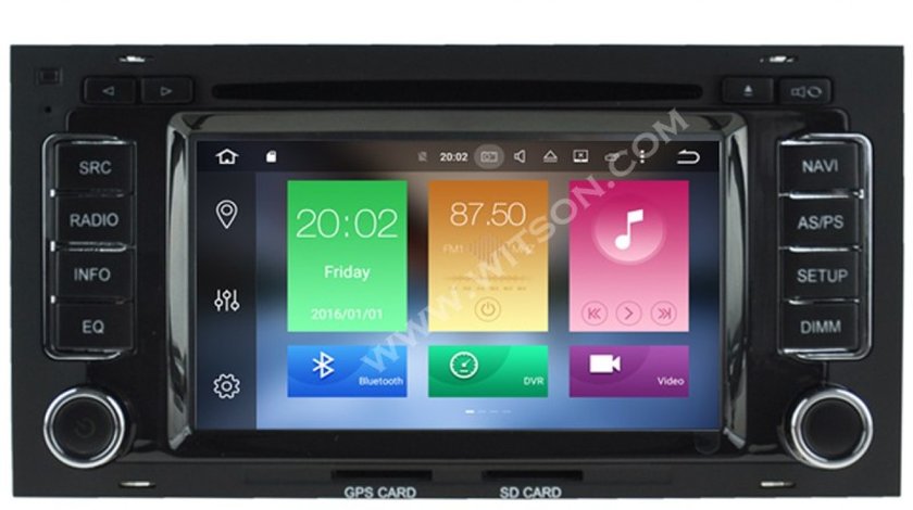NAVIGATIE ANDROID DEDICATA VW TOUAREG MULTIVAN TRANSPORTER T5 WITSON W2-B5769 OCTA CORE 2G RAM 32GB