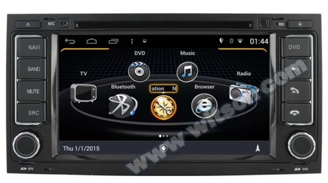 NAVIGATIE ANDROID DEDICATA VW TOUAREG MULTIVAN TRANSPORTER T5 MODEL WITSON W2-M042 S160 16GB WAZE 3G