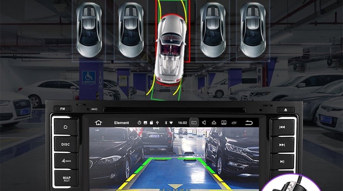 NAVIGATIE ANDROID DEDICATA VW TOUAREG MULTIVAN TRANSPORTER T5 2GB RAM NAVD-A9200