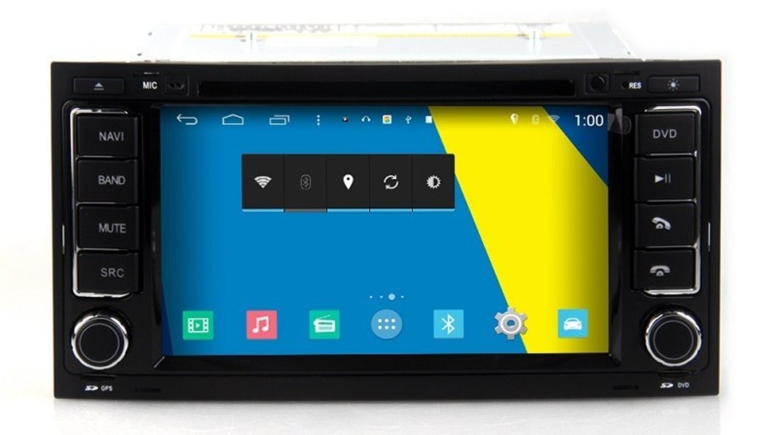 NAVIGATIE ANDROID DEDICATA VW TOUAREG MULTIVAN TRANSPORTER T5 MODEL EDOTEC EDT-M042 PLATFORMA S160