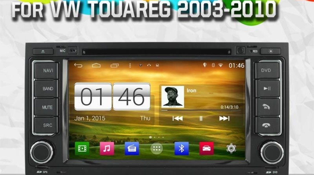 NAVIGATIE ANDROID DEDICATA VW TOUAREG MULTIVAN TRANSPORTER T5 MODEL WITSON W2-M042 S160 16GB WAZE 3G