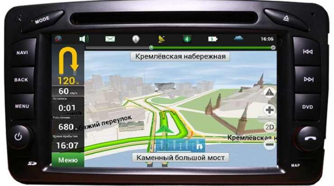 Navigatie Android Edt G171 Dedicata Mercedes Benz Clasa C W203 Clk Vito Viano W639 Internet Wifi Gps Carkit Usb Sd Mirror Link Model Premium