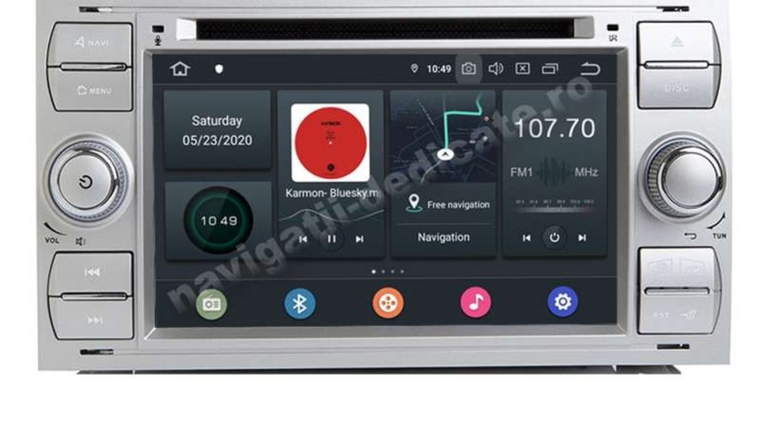 Navigatie Android Ford FOCUS 2 Kuga Fiesta Fusion Transit C-Max S-max OCTA CORE 4GB RAM NAVD-P9488