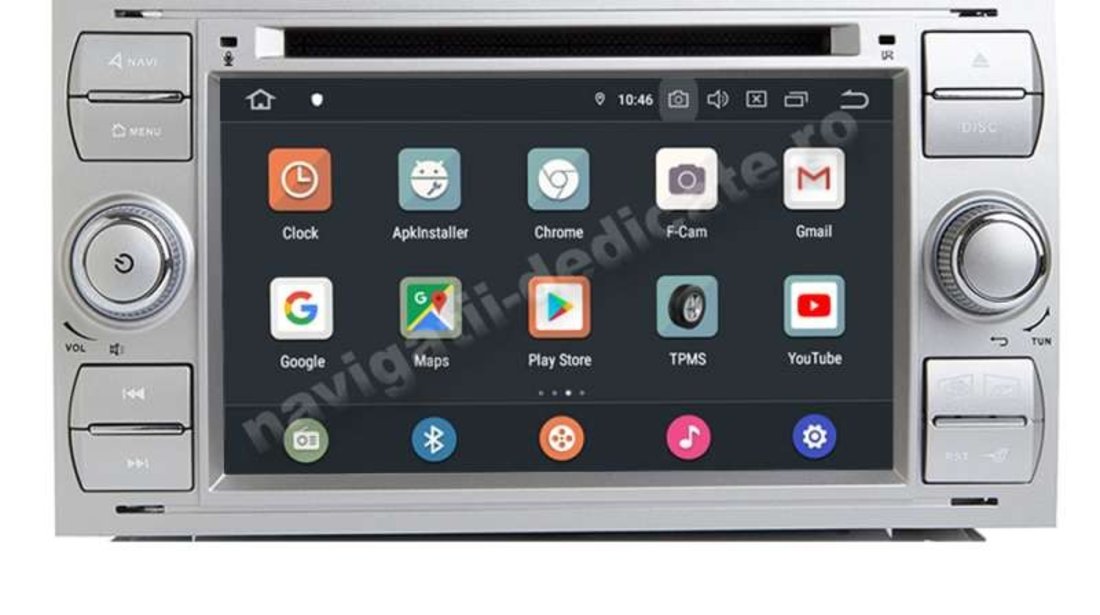 Navigatie Android Ford FOCUS 2 Kuga Fiesta Fusion Transit C-Max S-max OCTA CORE 4GB RAM NAVD-P9488
