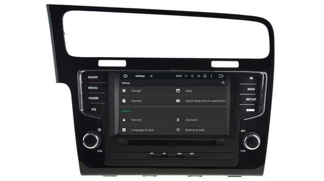 Navigatie Android GOLF 7 DVD GPS Auto CARKIT NAVD-A5521