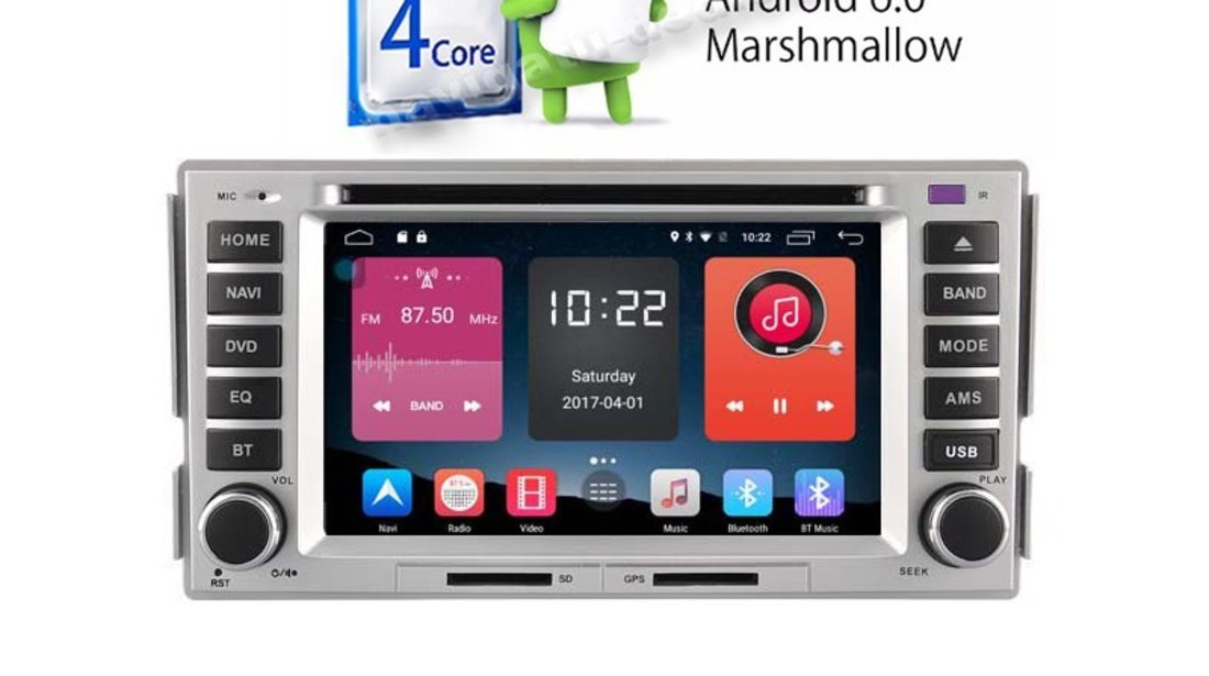 Navigatie Android HYUNDAI SANTA FE QUAD CORE INTERNET ECRAN CAPACITIV CARKIT NAVD-A008