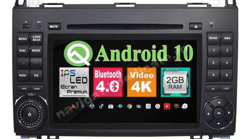 Navigatie Android Mercedes A B Class Vito Viano Sprinter Internet USB Waze NAVD-MT068