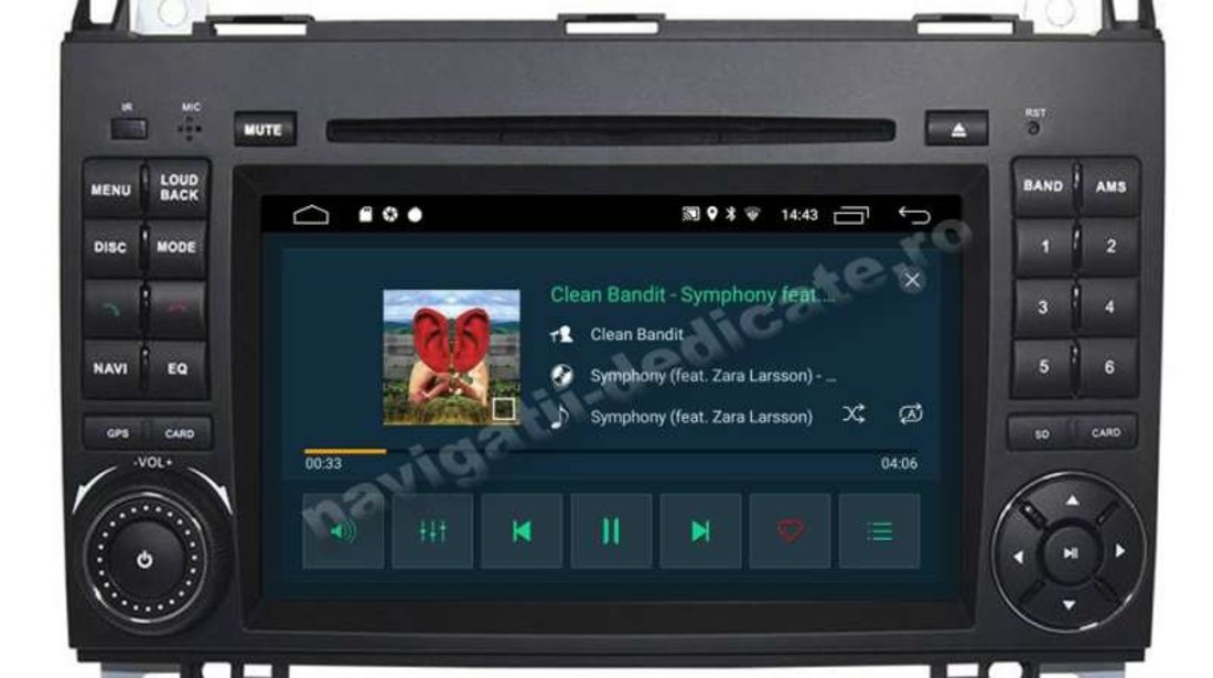 Navigatie Android Mercedes A B Class Vito Viano Sprinter Internet USB Waze NAVD-MT068