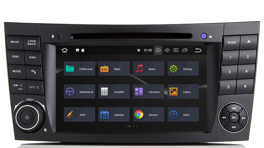 Navigatie Android Mercedes BENZ E CLASS / Clasa E W211 QUAD CORE INTERNET MIRRORLINK NAVD-P090