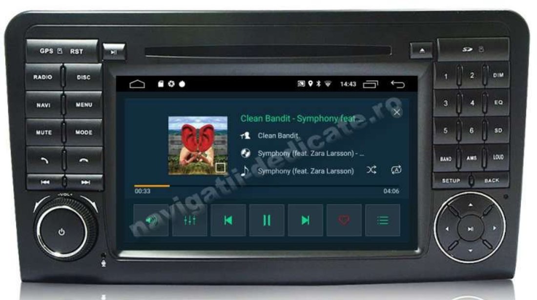 Navigatie Android Mercedes Benz Ml W164 Class GL X164 INTERNET MIRRORLINK NAVD-MT219