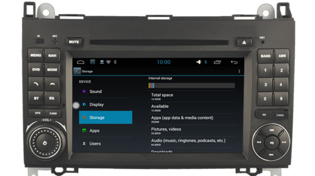 Navigatie Android Mercedes CLASA A /  A CLASS W169 Quad Core Carkit Internet NAVD-A068