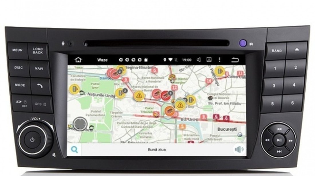 Navigatie Android Mercedes CLS W219 QUAD CORE INTERNET NAVD-A090 Android 7.1