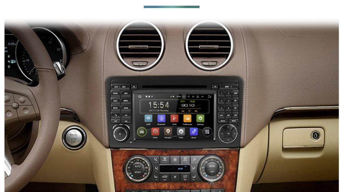 Navigatie Android Mercedes Ml W164 Class QUAD CORE INTERNET MIRRORLINK NAVD-A219