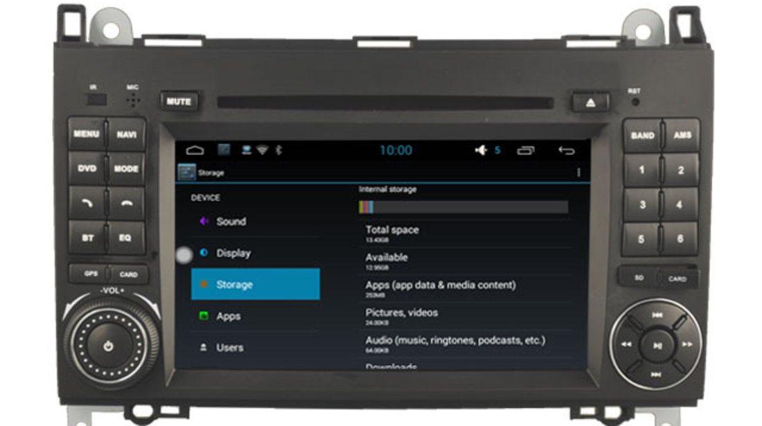 Navigatie Android Mercedes VITO Quad Core Ecran Capacitiv Carkit Internet NAVD-A068