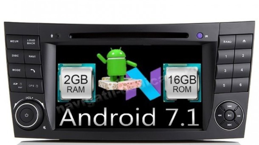 Navigatie Android Mercedes W211 Clasa E CLS W219 QUAD CORE INTERNET NAVD-A090 Android 7.1