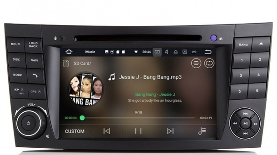 Navigatie Android Mercedes W211 Clasa E CLS W219 QUAD CORE INTERNET NAVD-A090 Android 7.1