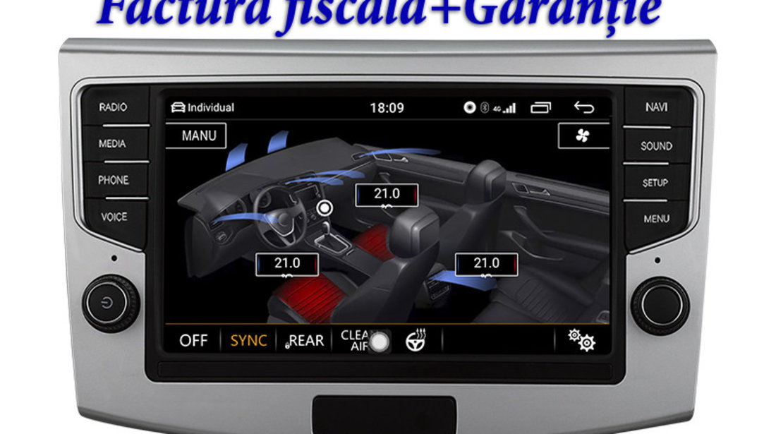Navigatie Android MiB886 dedicata Volkswagen Passat B6 B7 CC look si meniuri 100% OEM