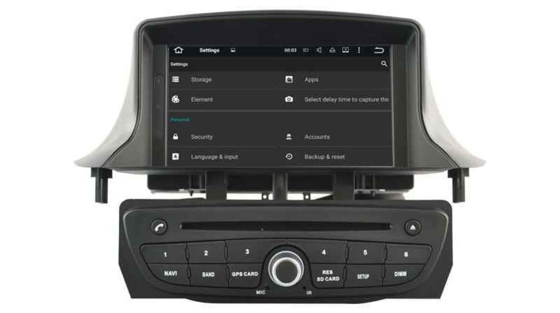 Navigatie Android RENAULT FLUENCE MEGANE 3 DVD GPS Auto CARKIT NAVD-A5515