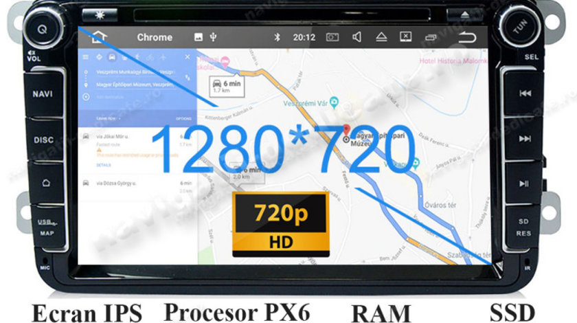Navigatie Android SKODA OCTAVIA 2 Superb 2 Rapid Fabia Roomster Yeti Carkit NAVD-P9240