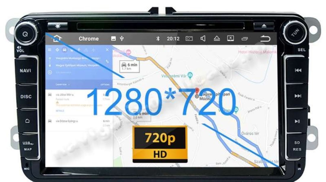 Navigatie Android SKODA OCTAVIA 2 Superb 2 Rapid Fabia Roomster Yeti Carkit NAVD-P9240