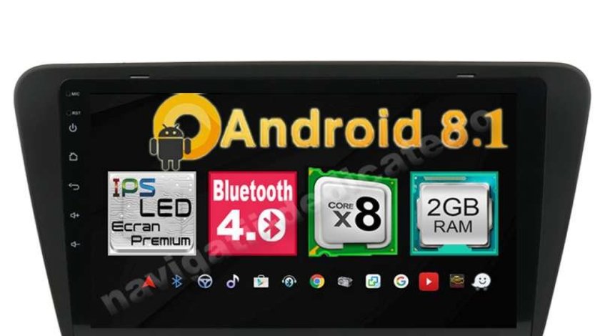 Navigatie Android SKODA OCTAVIA 3 2013+ Carpad Ecran 10.1 inch 2GB Ram NAVD-MT5520