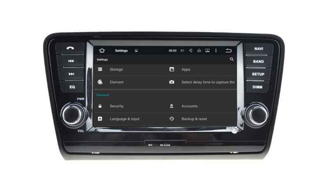 Navigatie Android SKODA OCTAVIA 3 2013 NAVD-A5520