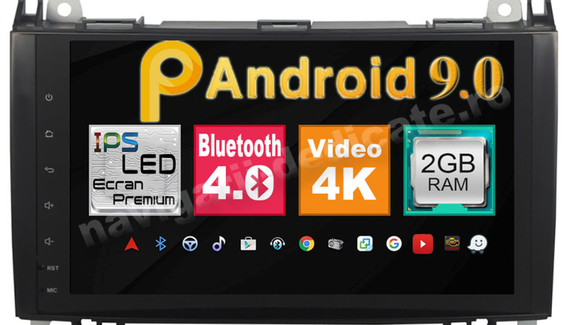 Navigatie Android VW Crafter Mercedes Benz Sprinter Vito Viano A B Class 2GB Ram NAVD-MT068