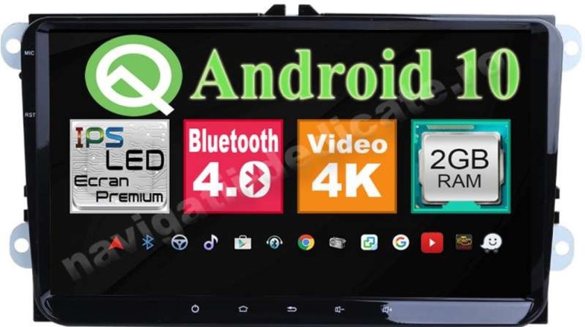 Navigatie Android Vw Passat B6 B7 CC Golf 5 6 Jetta Tiguan Touran Polo Amarok EOS NAVD-MT9800