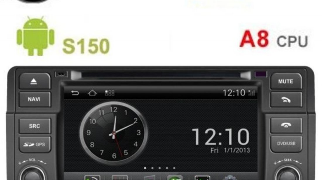 NAVIGATIE ANDROID WITSON W2-I052 DEDICATA BMW SERIA 3 E46 PLATFORMA S150 INTERNET 3G WIFI PROCESOR SAMSUNG A8 1GHZ DVR HARD INTERN CARKIT BLUETOOTH PRELUARE AGENDA TELEFONICA MIRROR LINK MODEL PREMIUM