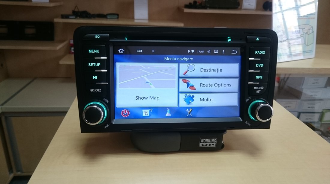Navigatie Audi A3 (2003-2011) cu Android 5.1 + camera marsarier