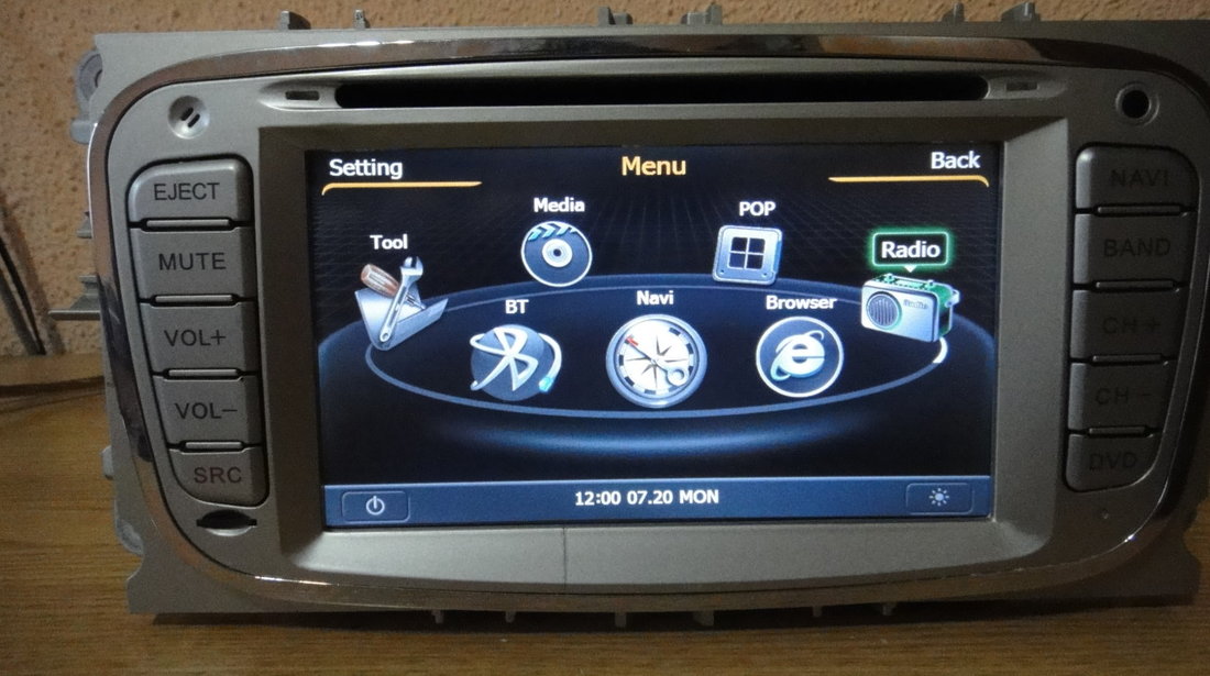 Navigatie Auto Ford DIVX SD Touchscreen Bluetooth