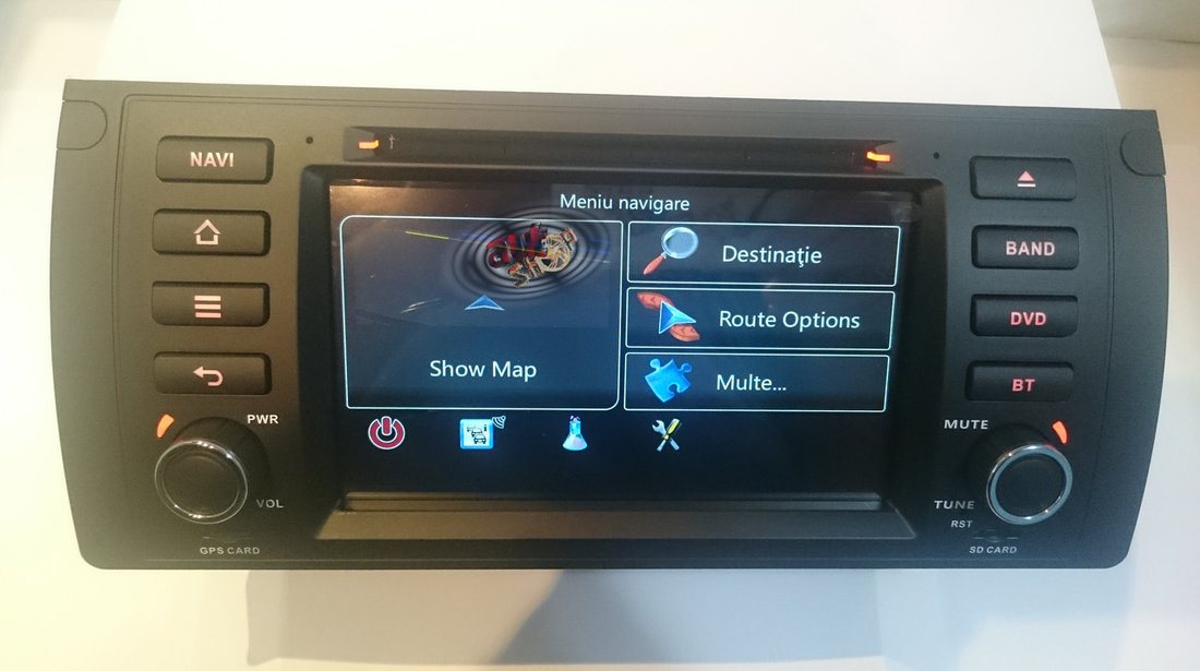 Navigatie BMW X5/ E53 (2000-2007) /E39 (1996-2003) cu Android 5.1 + camera marsarier