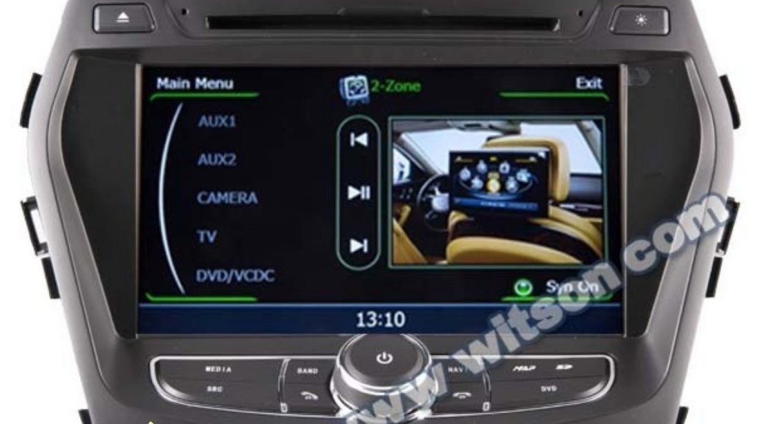 Navigatie Car Pc WITSON W2 C209 Dedicata Hyundai Santa Fe 2013 Ix 45 Internet 3g Procesor Dual Core A8 1gmhz Dvr Hard Intern Preluare Agenda Telefonica Model Premium 2013