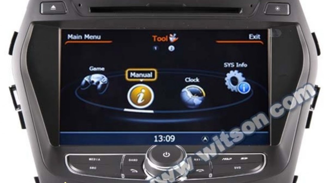 Navigatie Car Pc WITSON W2 C209 Dedicata Hyundai Santa Fe 2013 Ix 45 Internet 3g Procesor Dual Core A8 1gmhz Dvr Hard Intern Preluare Agenda Telefonica Model Premium 2013