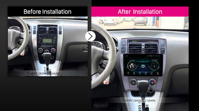 NAVIGATIE CARPAD 10” ANDROID 8.1 DEDICATA HYUNDAI TUCSON 2006-2013 16GB INTERNET 4G WIFI GPS WAZE