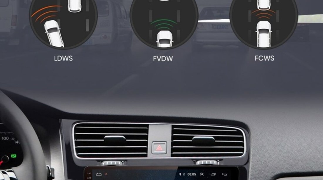 NAVIGATIE CARPAD ANDROID 10 DEDICATA VW GOLF 7 MK7 ECRAN IPS 10" WIFI BLUETOOTH CARKIT DSP GPS WAZE