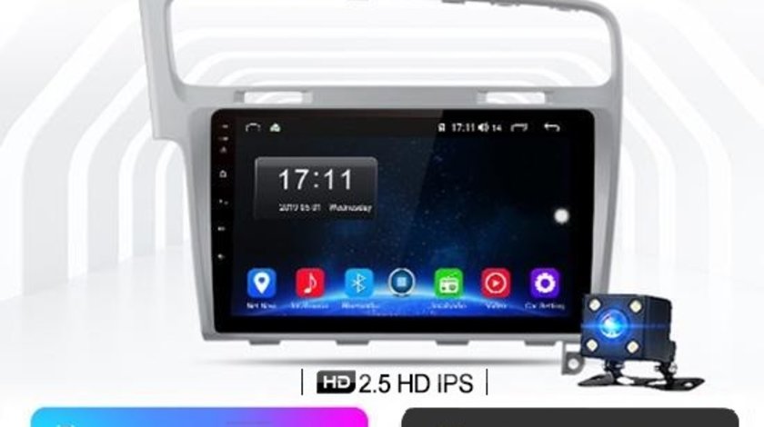NAVIGATIE CARPAD ANDROID 10 DEDICATA VW GOLF 7 MK7 ECRAN IPS 10" WIFI BLUETOOTH CARKIT DSP GPS WAZE
