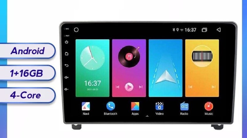 NAVIGATIE CARPAD ANDROID 11 DEDICATA PEUGEOT 407 ECRAN IPS 9" INTERNET WIFI QUADCORE 1+16GB