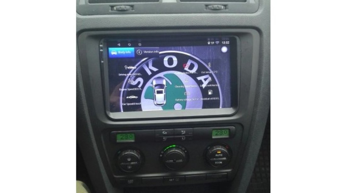 NAVIGATIE CARPAD ANDROID 7.1.2 DEDICATA VW CADDY NAVD E305 ECRAN 9'' CAPACITIV 16GB INTERNET