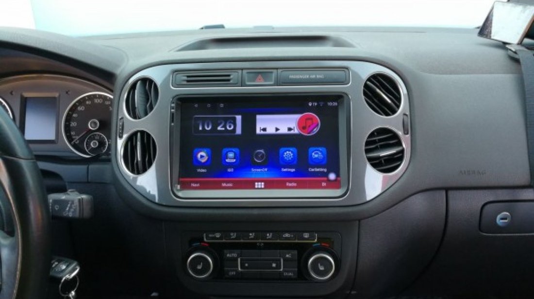 NAVIGATIE CARPAD ANDROID 7.1.2 DEDICATA VW CADDY NAVD E305 ECRAN 9'' CAPACITIV 16GB INTERNET