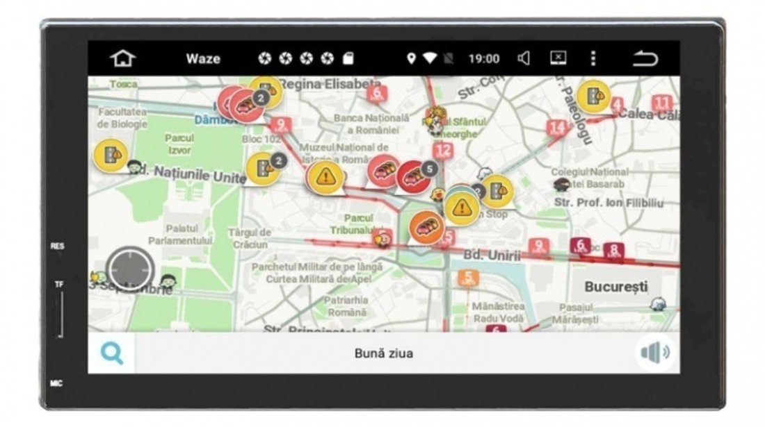 NAVIGATIE CARPAD ANDROID 7.1 2DIN UNIVERSALA GPS AUTO CARKIT USB WAZE NAVD-E902N