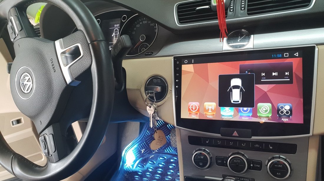 NAVIGATIE CARPAD ANDROID 7.1 CMP1001T3 DEDICATA VW PASSAT B6 B7 CC ECRAN 10.1'' INTERNET 4G DVR WAZE