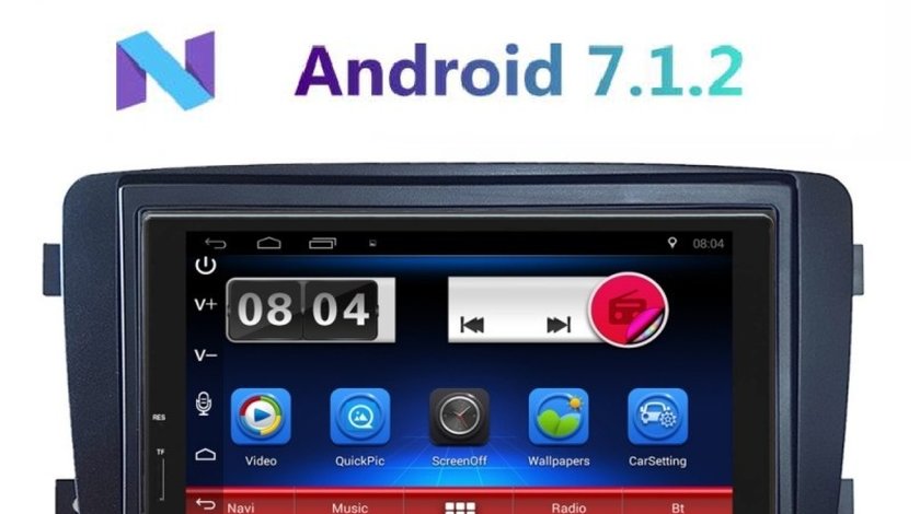 NAVIGATIE CARPAD ANDROID 7.1 DEDICATA MERCEDES C-Class W203 2000-2004 NAVD-E902MB DVR CARKIT GPS 3G