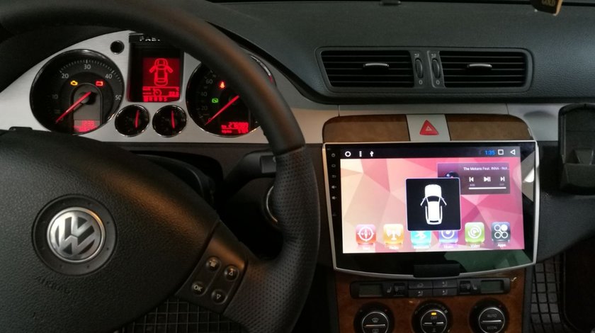 NAVIGATIE CARPAD ANDROID 7.1 DEDICATA VW PASSAT B6 TABLETA 10.1'' INTERNET 4G WIFI DVR GPS WAZE