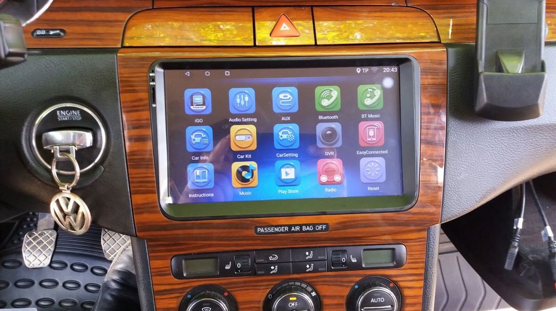 NAVIGATIE CARPAD ANDROID 7 DEDICATA VW SKODA SEAT EDONAV E305 9'' 16GB WIFI WAZE CAMERA VIDEO CADOU