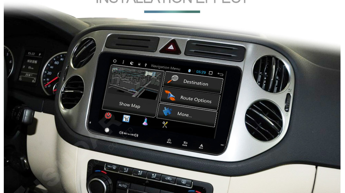 NAVIGATIE CARPAD ANDROID 7 DEDICATA VW SKODA SEAT ECRAN 9'' CAPACITIV 16GB 2GB RAM INTERNET 4G WIFi