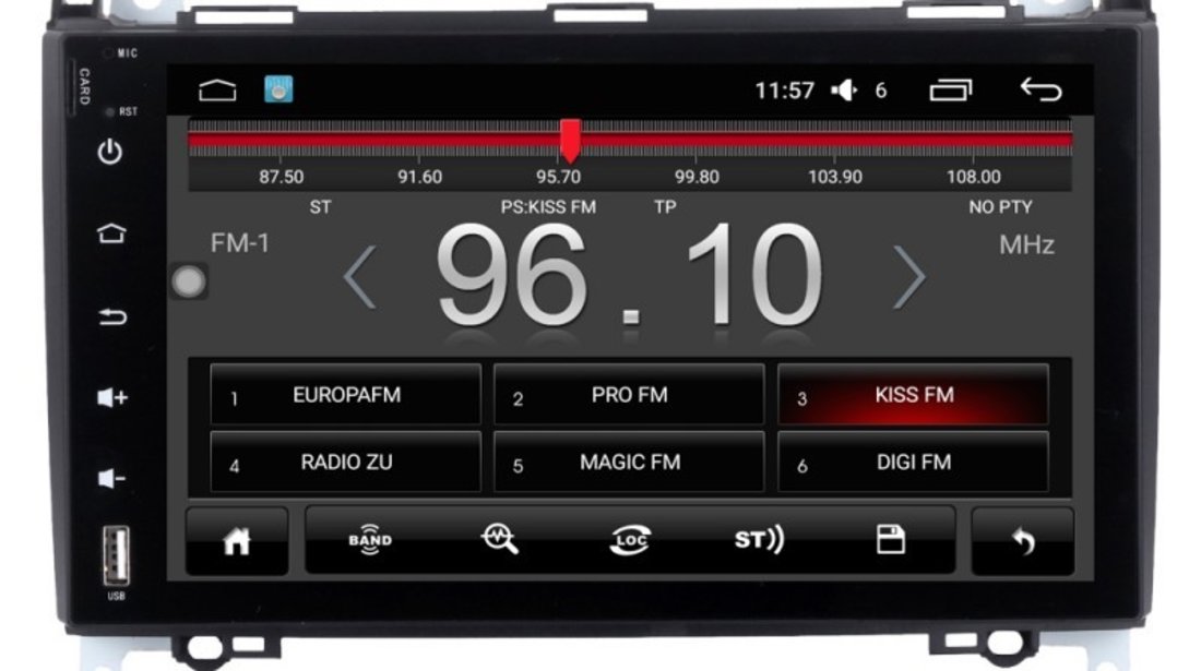 NAVIGATIE CARPAD ANDROID 8.0 DEDICATA MERCEDES BENZ VITO VIANO SPRINTER A/B CLAS VW CRAFTER NAVDi068